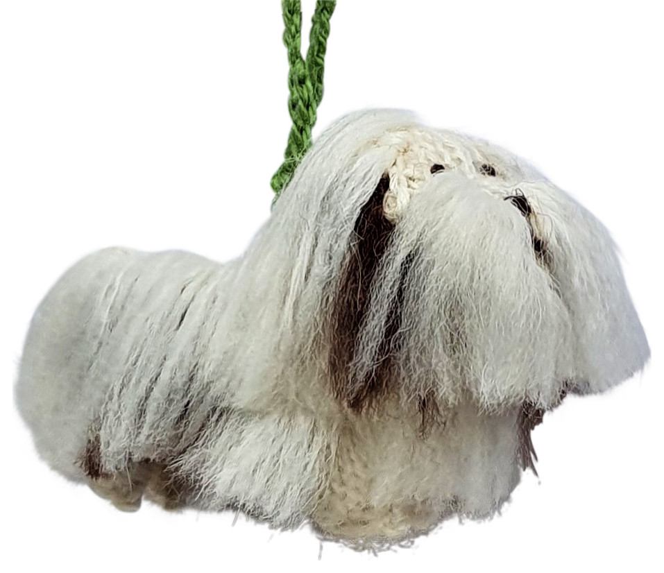 Hand Knit Havanese Ornament   Contemporary   Christmas Ornaments   by Arcadia Home  Houzz