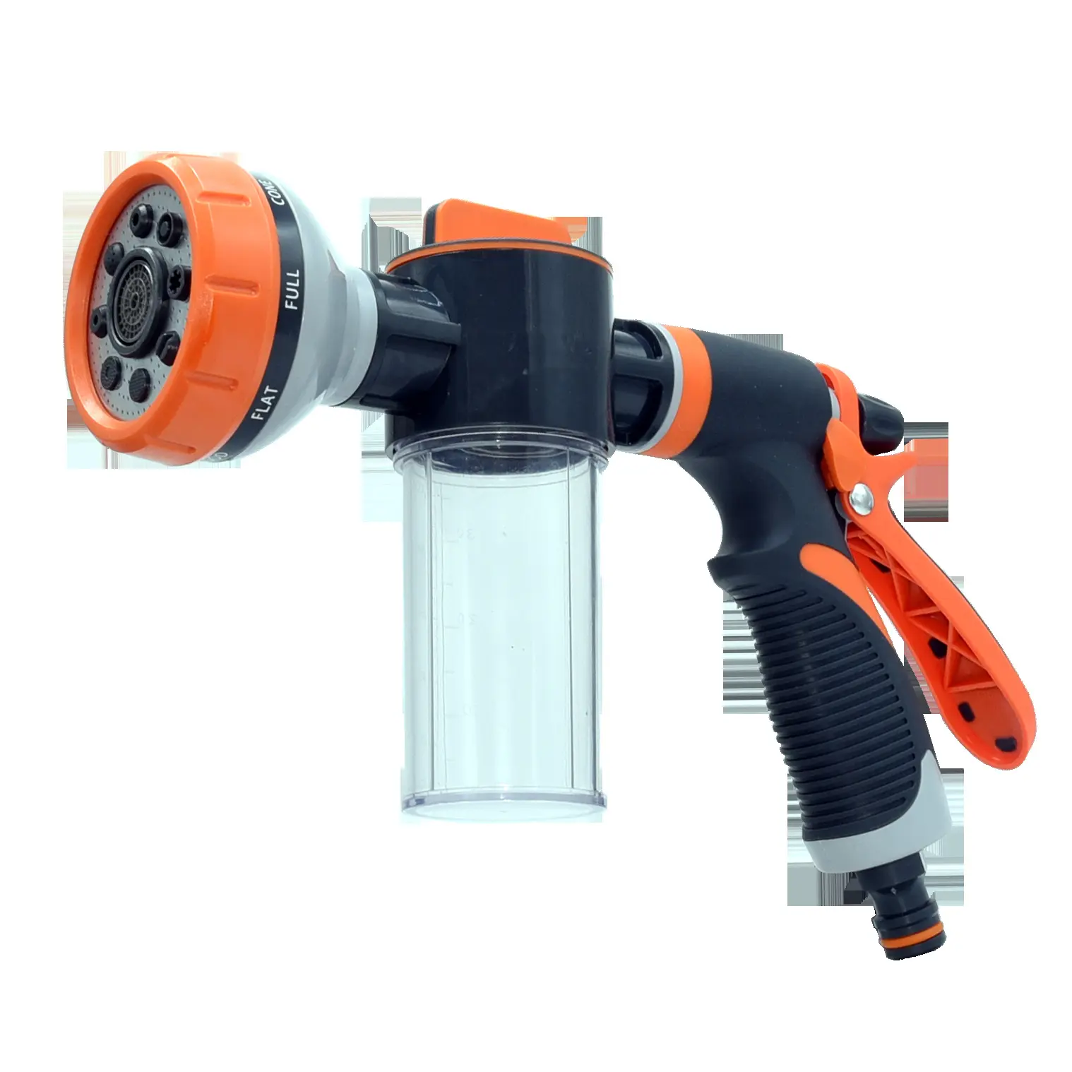 China Factory Supply Garden Hose Soap Sprayer Attachment Nozzle With 8 Spray Mode For Lawn Care