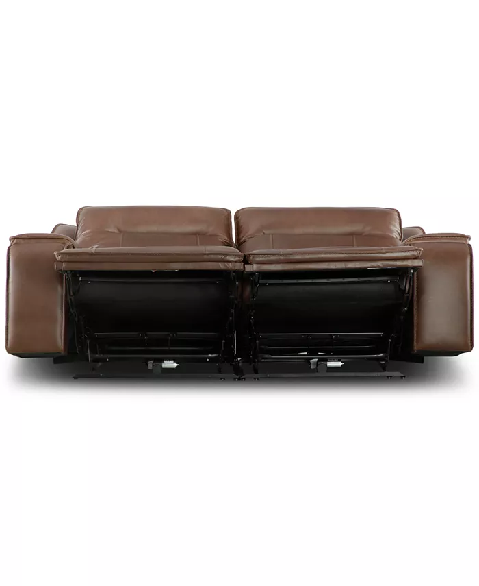 Furniture Hansley 2-Pc. Power Recliner Leather Sofa