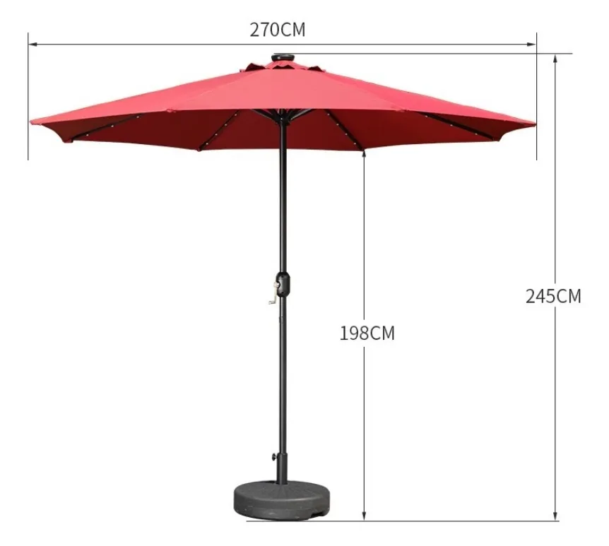 Restaurant Umbrella Outdoor for Garden Roman Umbrella with Steering