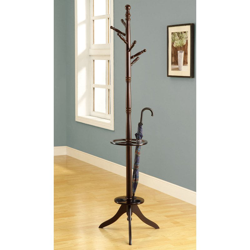 Coat Rack， Hall Tree， Free Standing， 6 Hooks， Entryway， 71