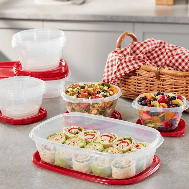 Rubbermaid Take Alongs 52pc Plastic Food Storage Container Set Clear