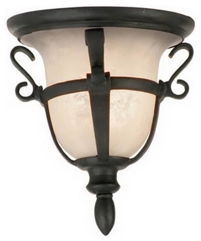 Kalco Mayan Bronze Exterior Flush Mount   Mediterranean   Outdoor Flush mount Ceiling Lighting   by Lighting Lighting Lighting  Houzz