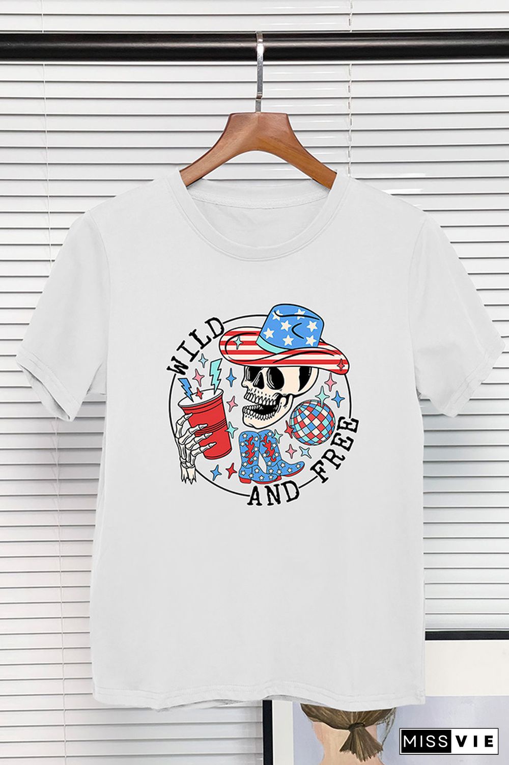 Wild and Free 4th of July Graphic Tee