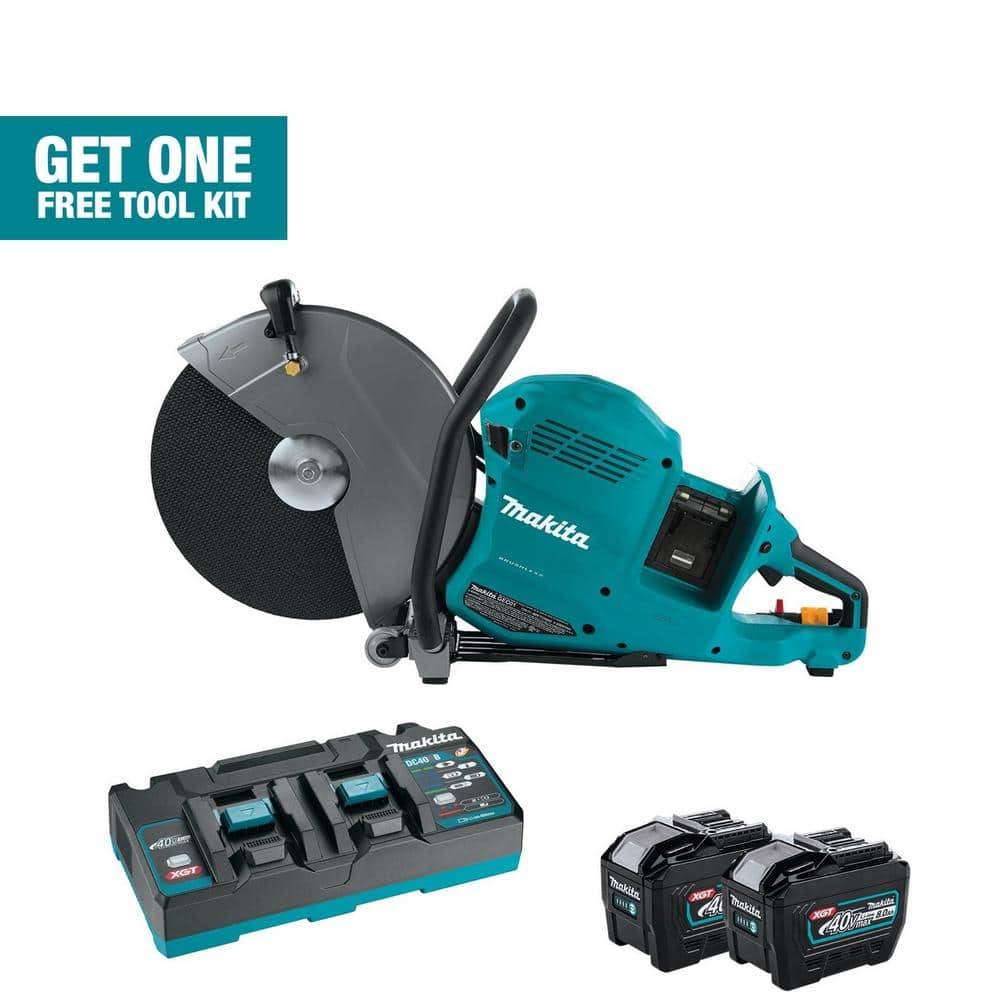 Makita 80V max (40V max X2) XGT Brushless Cordless 14 in. Power Cutter Kit (8.0Ah) GEC01PL