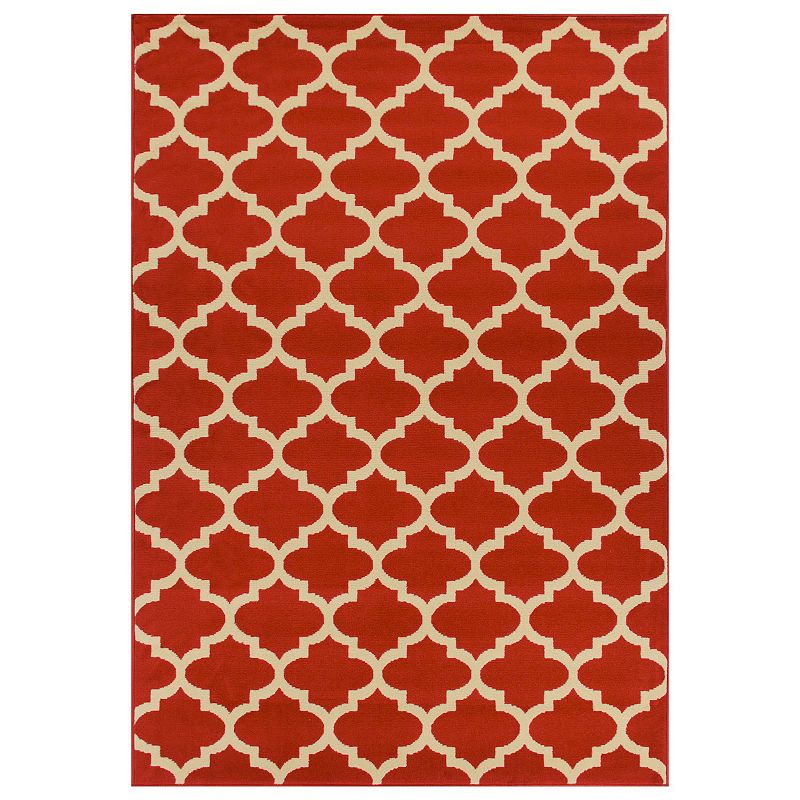 SUPERIOR Modern Quatrefoil Indoor Area Rug