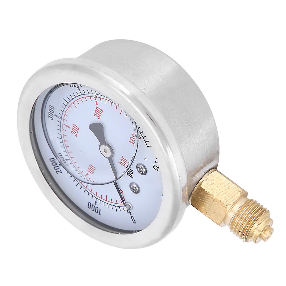 Tspgg604400bar 1/4bsp Y60 Radial Oil Filled Pressure Gauge Manometer For Machinery