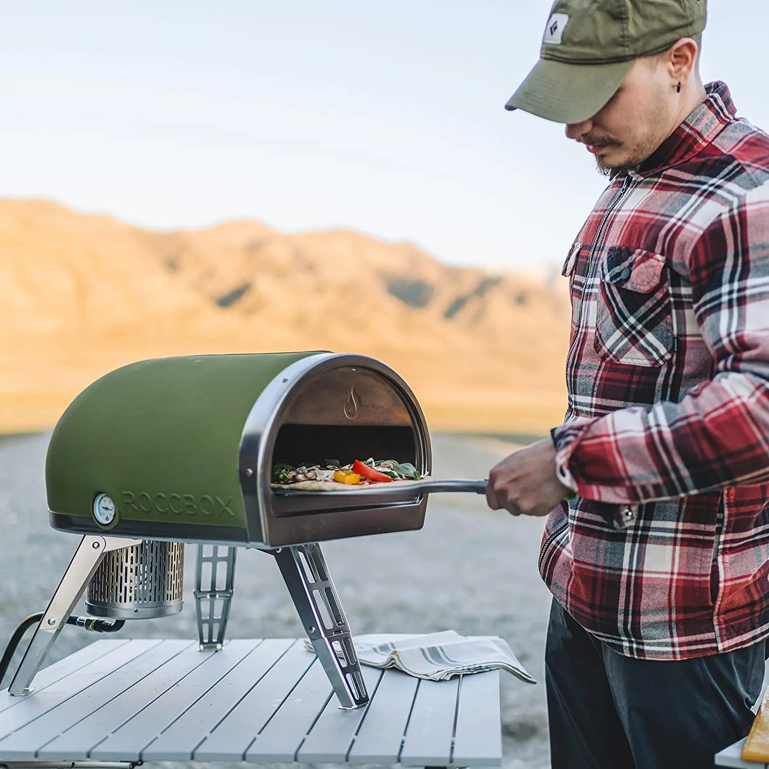 Gozney Roccbox Portable Pizza Oven - Olive Green