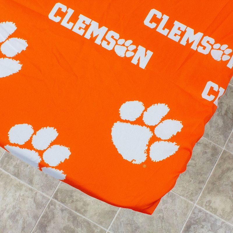 NCAA Clemson Tigers Tailgate Fitted Tablecloth， 72 x 30