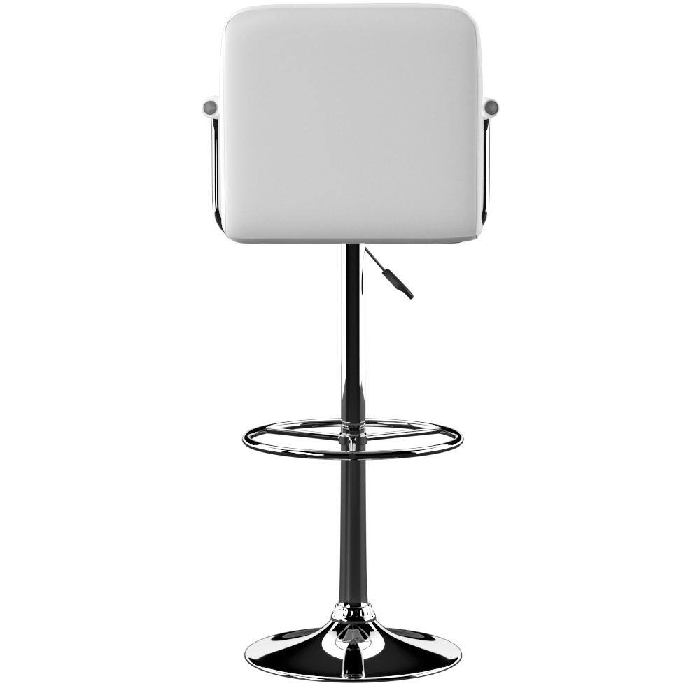 Powell Company Smith Adjustable 25 -33.5 in. White Counter and Bar Stool HD1207B19