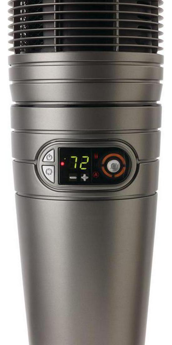 Lasko 1500W Full-Circle Ceramic Tower Space Heater with Remote， 6451， Grey