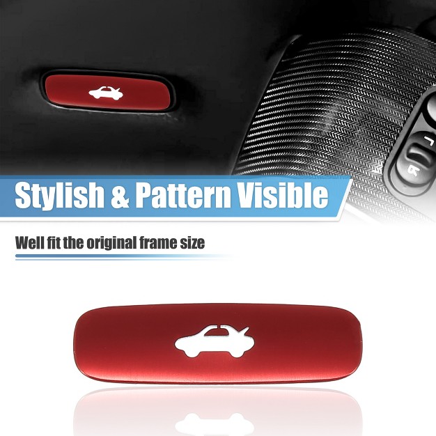 Unique Bargains Tailgate Rear Trunk Open Switch Button Cover For Honda Civic 11th Gen 2022 Red