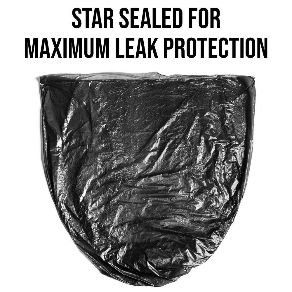 Aluf Plastics 45 Gal. 2 Mil (eq) Black Trash Bags 40 in. x 46 in. Pack of 100 for Industrial and Hospitality RL-4047XXH