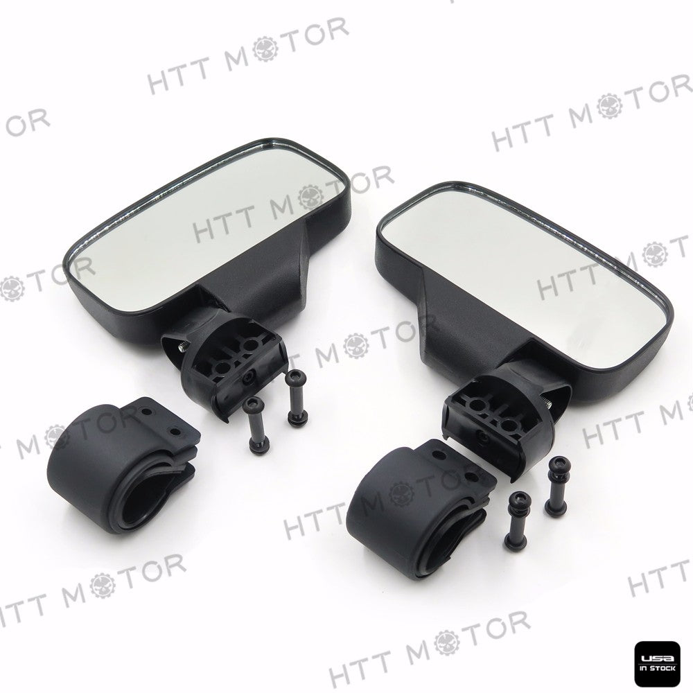 HTTMT- Side View Mirror Set for UTV Offroad High Impact Break-Away Large Wide View Race