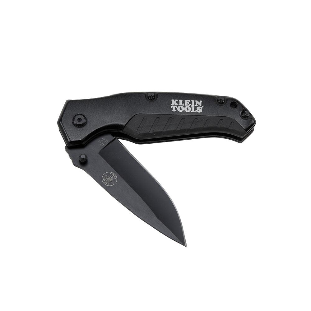 Pocket Knife Black Drop Point Blade