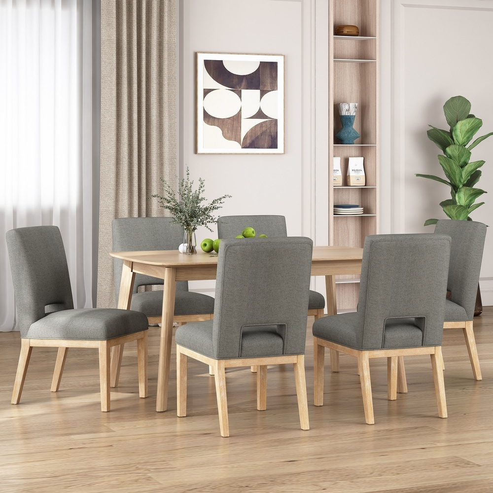 Riverlake Upholstered Dining Chairs (Set of 6) by Christopher Knight Home