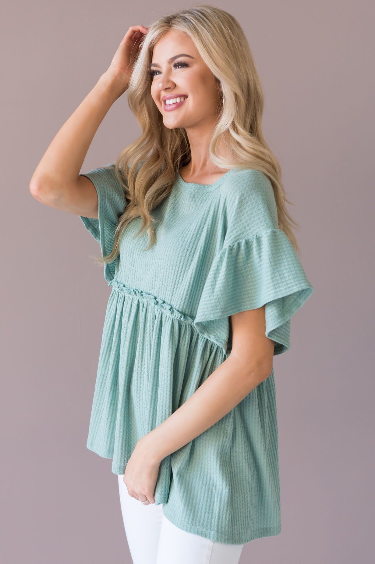 Dare To Dream Modest Babydoll Blouse