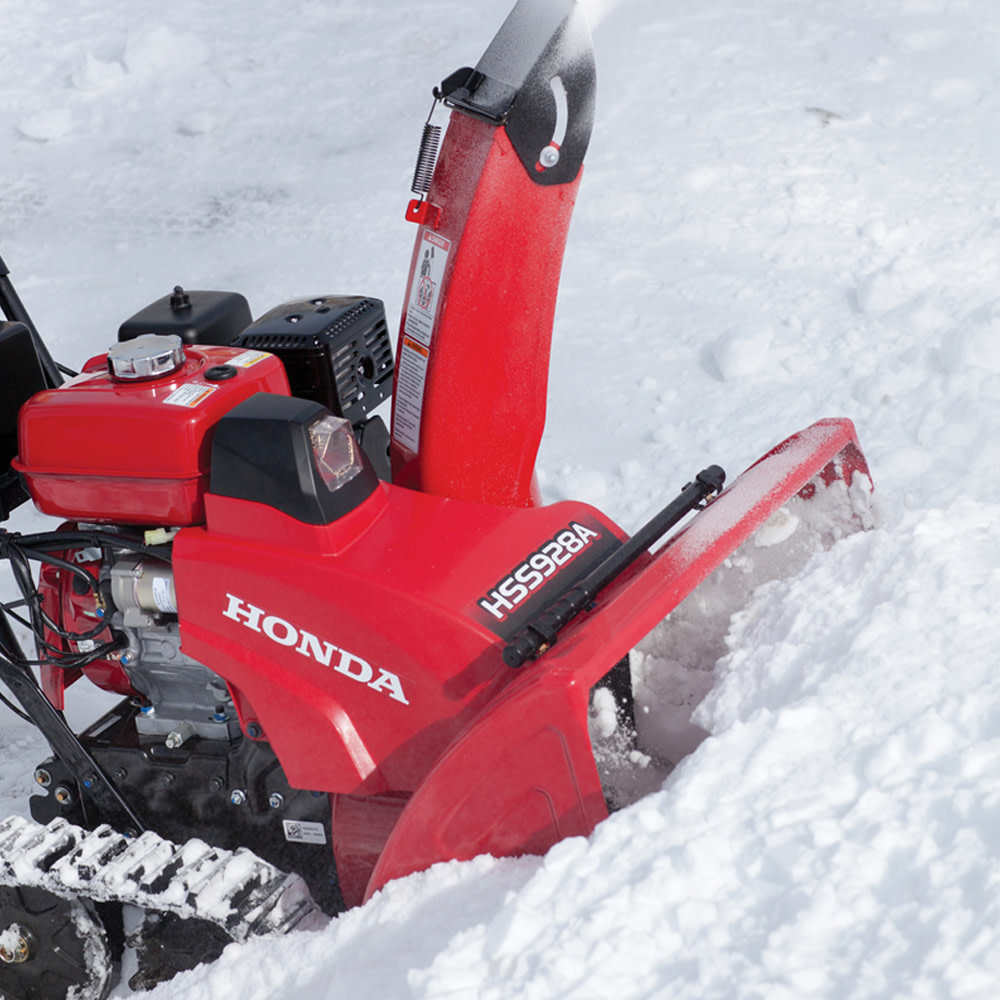 9HP 28In Two Stage Track Drive Snow Blower ;