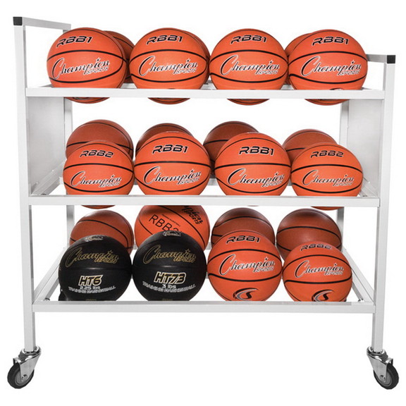 Champion Sports Double Wide Ball Cart