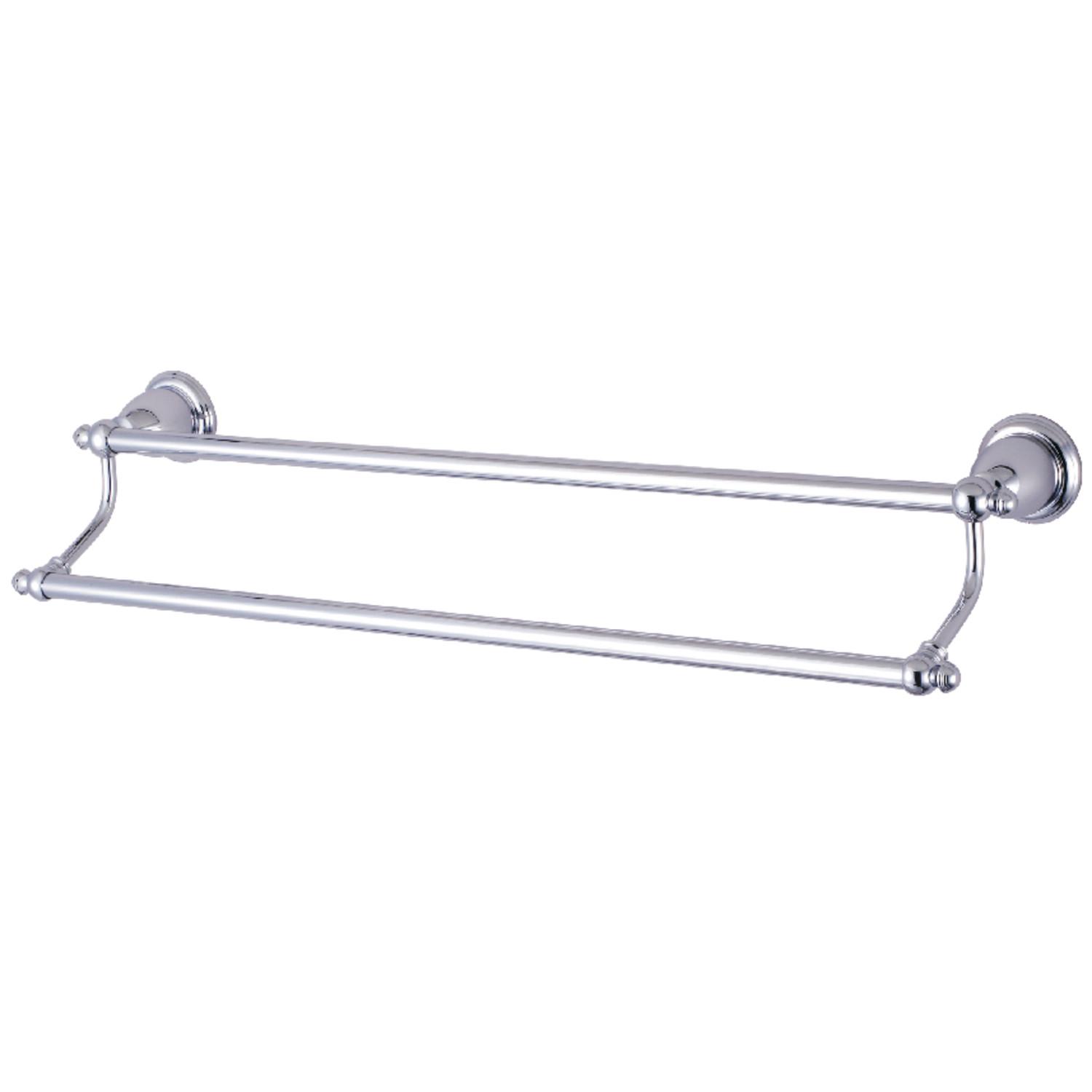 Kingston Brass BA797318C English Vintage 18 Dual Towel Bar， Polished Chrome