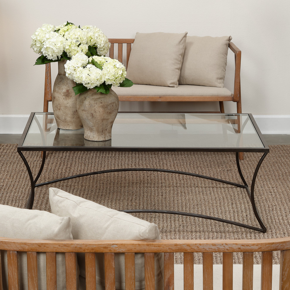 Kai Iron Coffee Table   Transitional   Coffee Tables   by Jamie Young Company  Houzz