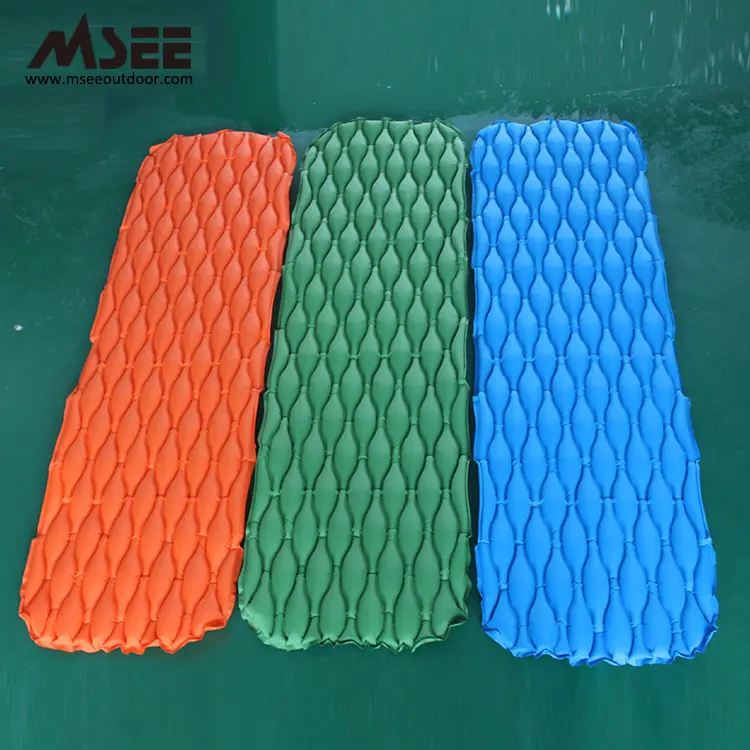 MSEE Design Gourd structure inflatable natural bamboo seagrass beach mat