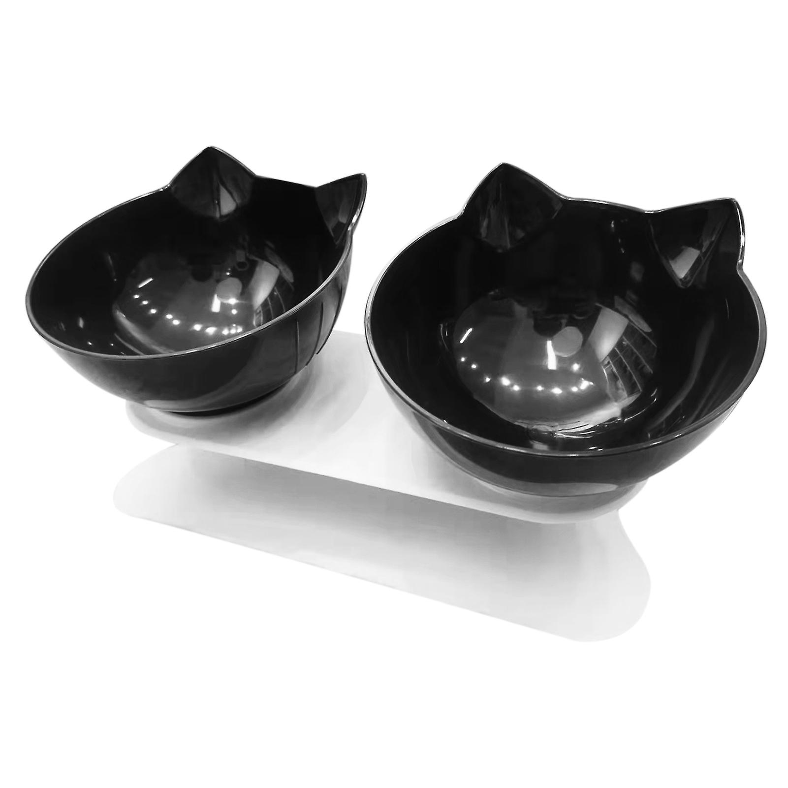 Cats Food Bowl Pet Feeding 15 Tilted Basic Bowl Detachable Food Containers Raised With Stand  4