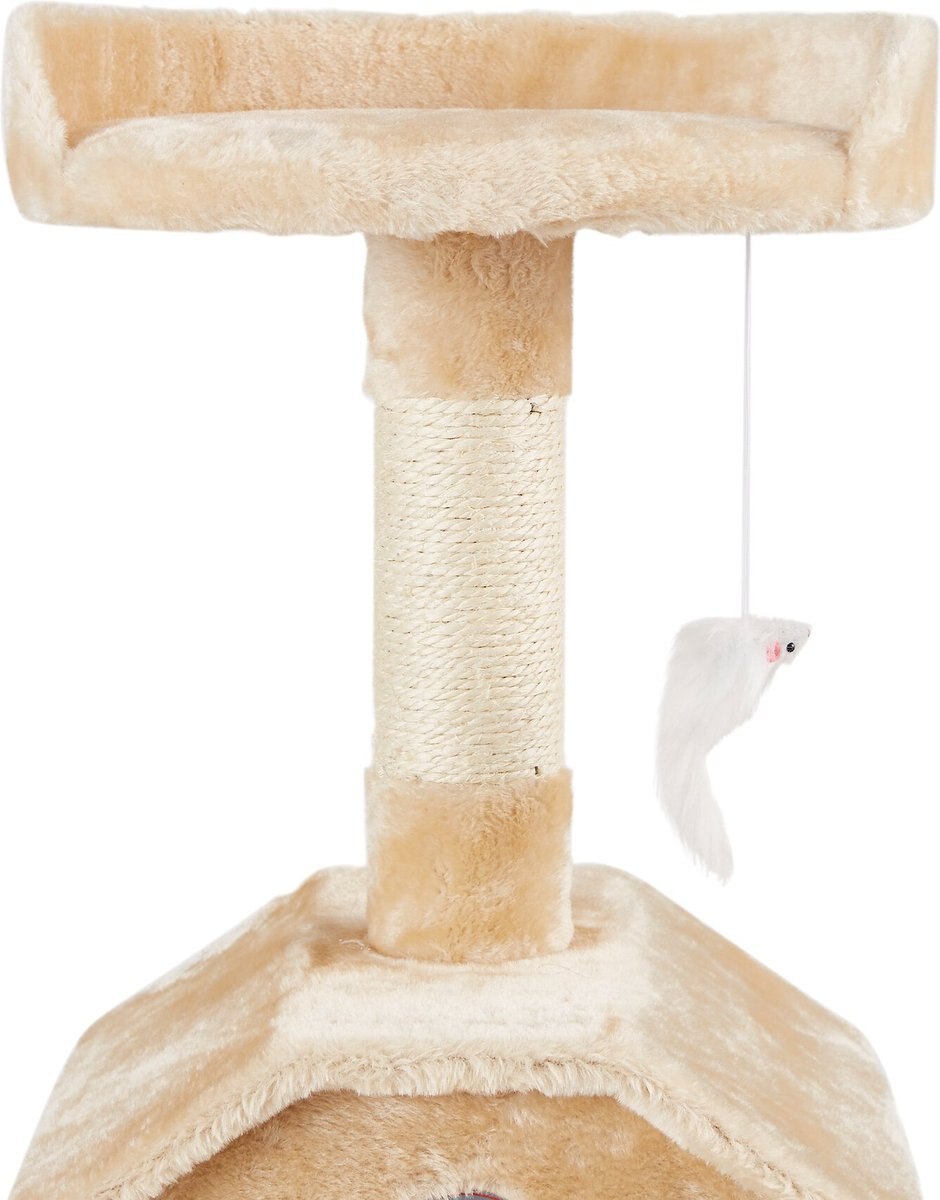 Go Pet Club 45-in Faux Fur Cat Tree and Condo