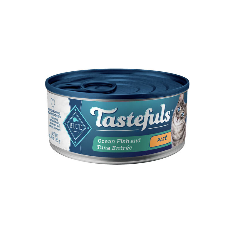 Tastefuls Adult Ocean Fish And Tuna Entrée Pate Cat Food 5.5oz