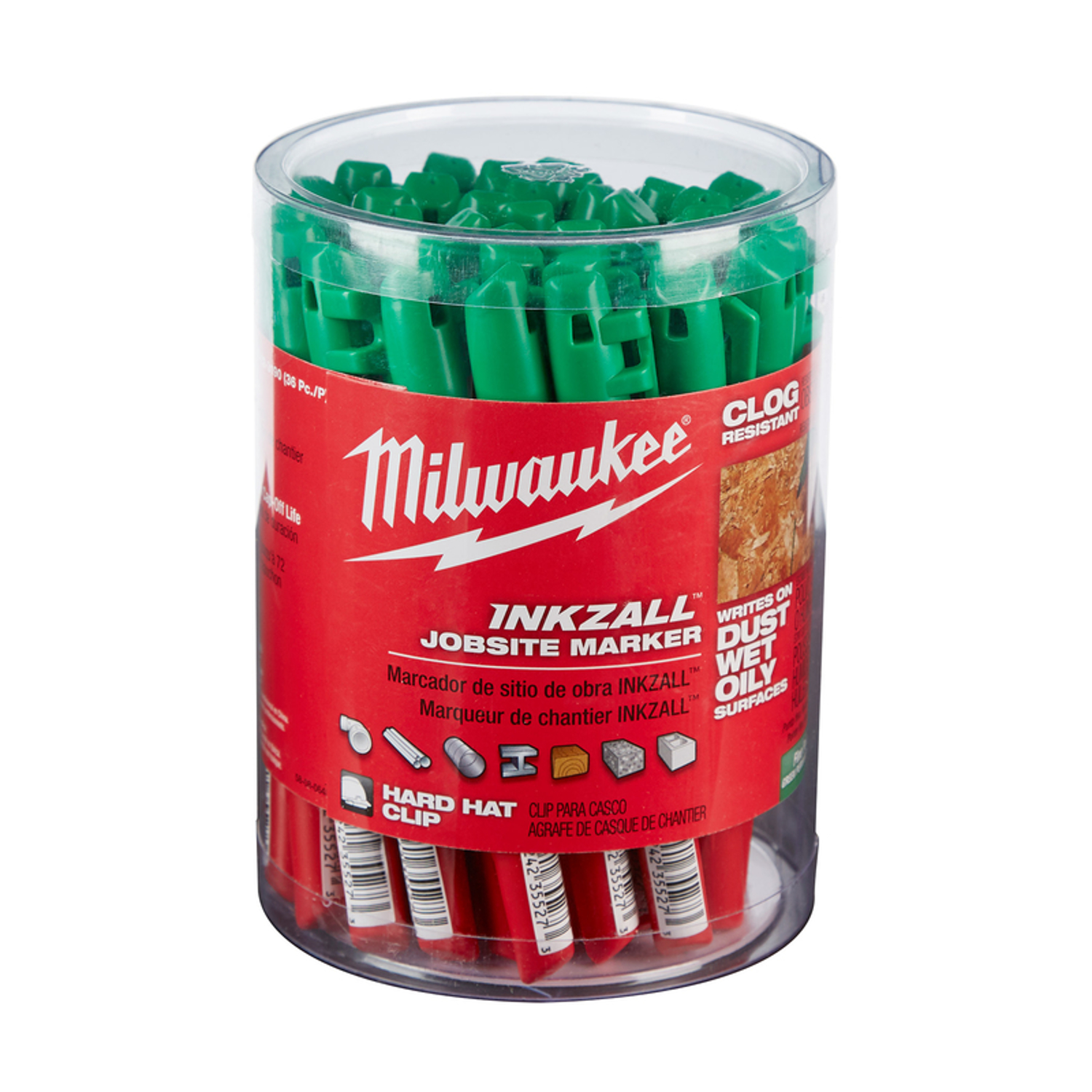 MW INKZALL Green Fine Tip Permanent Marker 1 pk