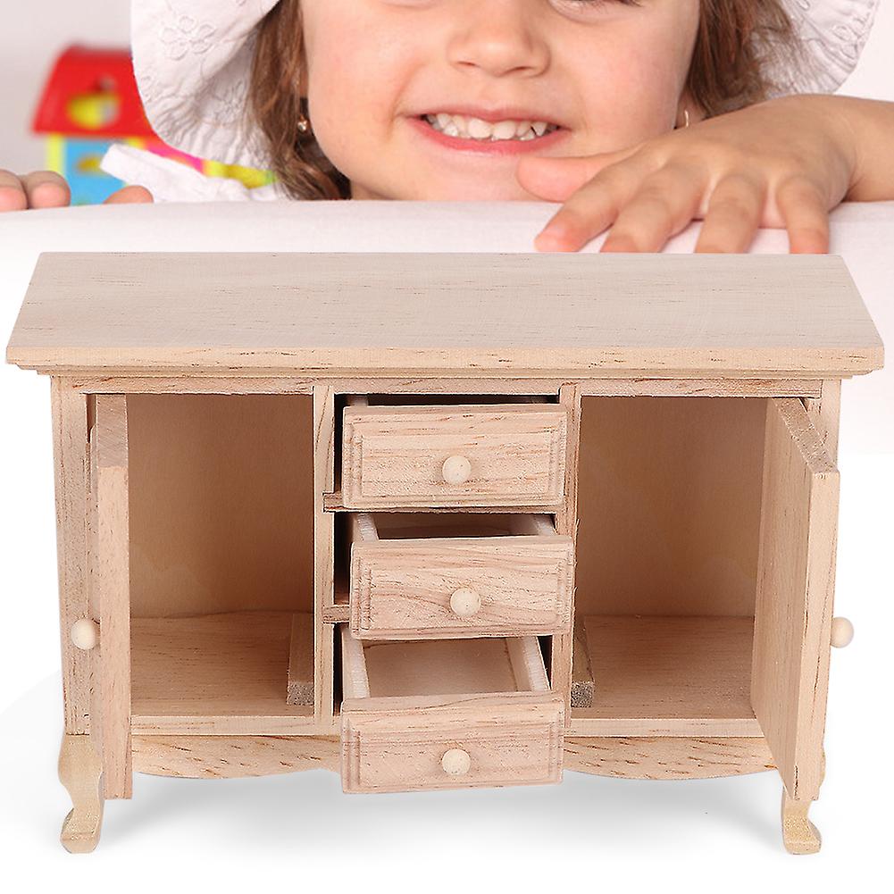 1:12 Cabinet Drawer Furniture Model Toy Dollhouse Miniature Simulated Accessorydrawer Cabinet