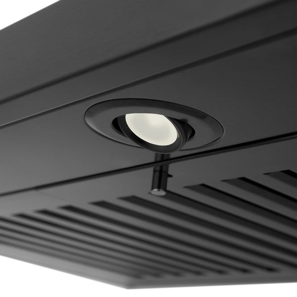 ZLINE Convertible Vent Wall Mount Range Hood in Black Stainless Steel