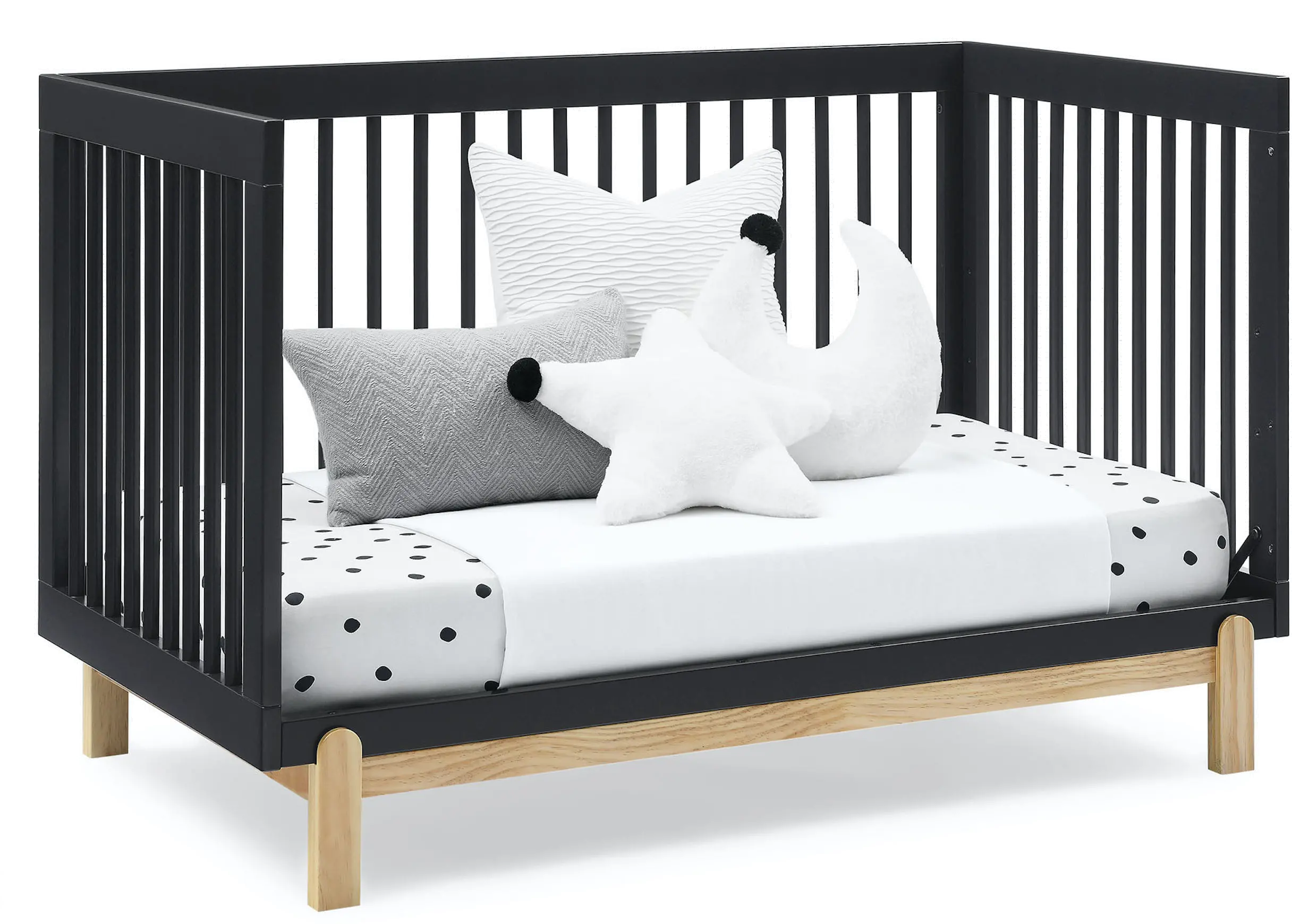 Poppy Dark Gray 4-in-1 Convertible Crib