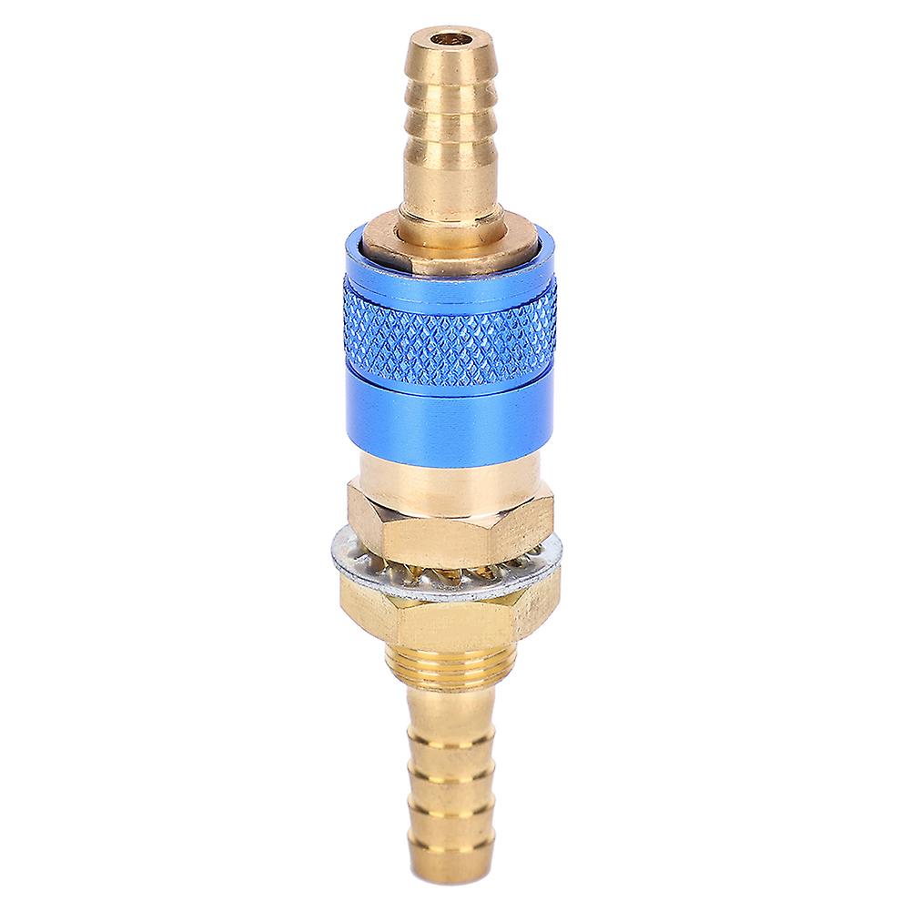 8mm Pair Of Water Cooled andamp; Gas Adapter Quick Connector Fitting For Mig Tig Welder Torch(blue )