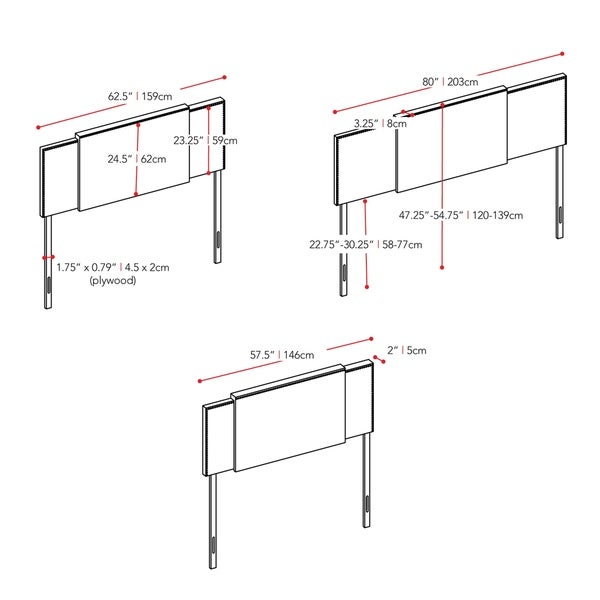 Copper Grove Buje 3-in-1 Expandable Panel Headboard - - 18507153