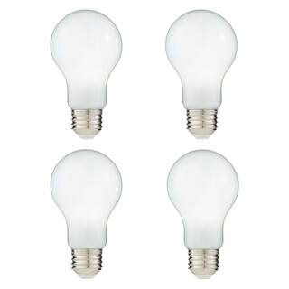 EcoSmart 60-Watt Equivalent A19 Dimmable LED Light Bulb True White (4-Pack) A19F8DE26835Z