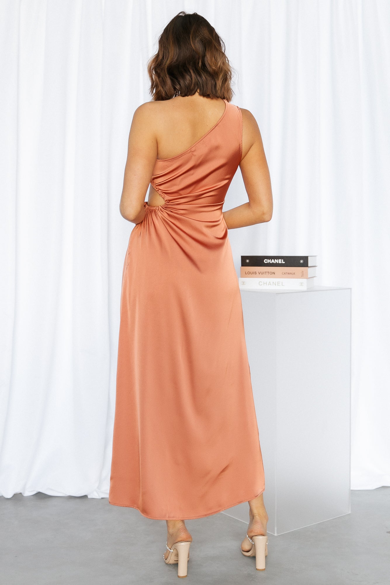 London Air Midi Dress Bronze