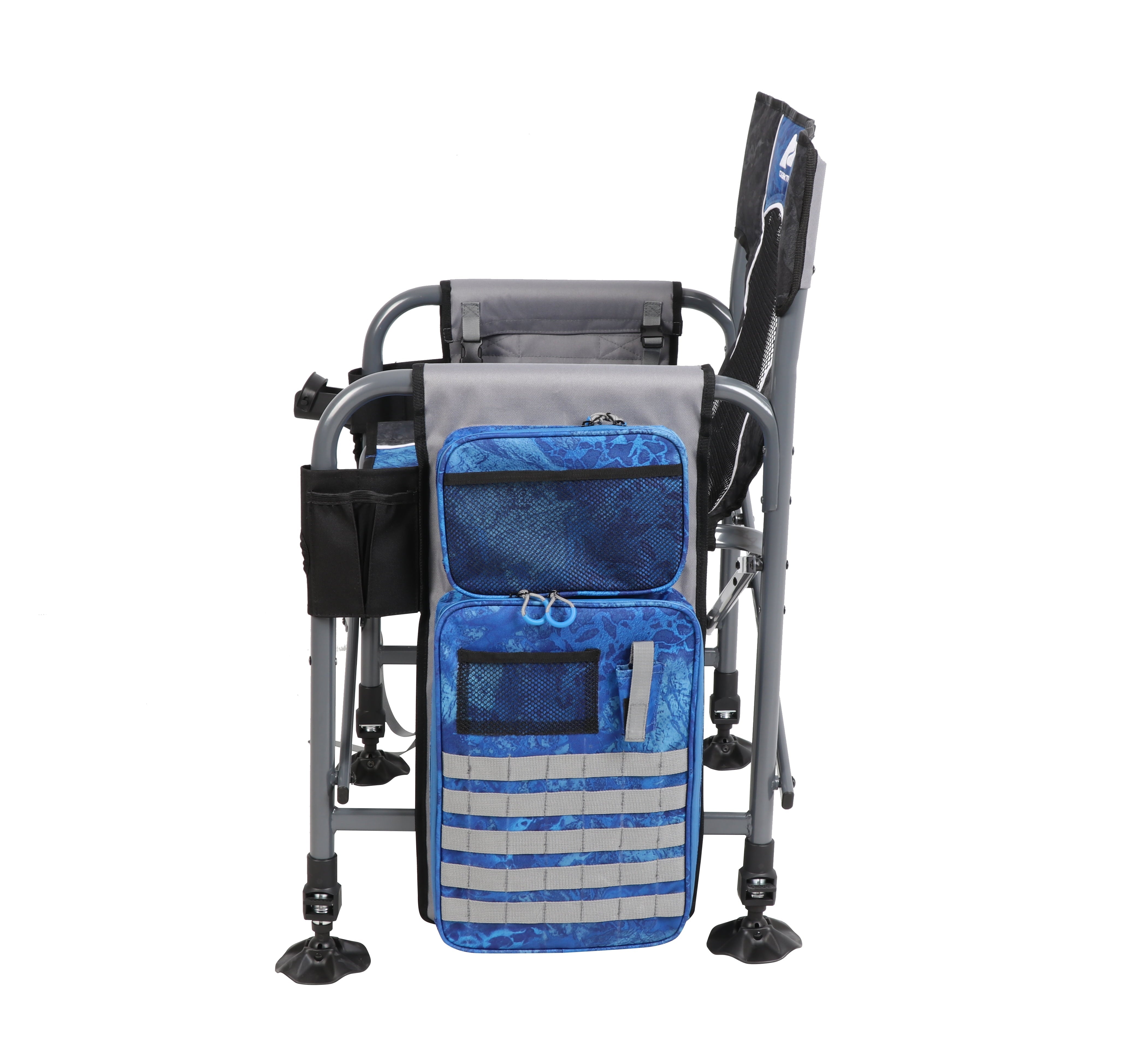 Ozark Trail Camping Director Fishing Chair, Blue, Adult