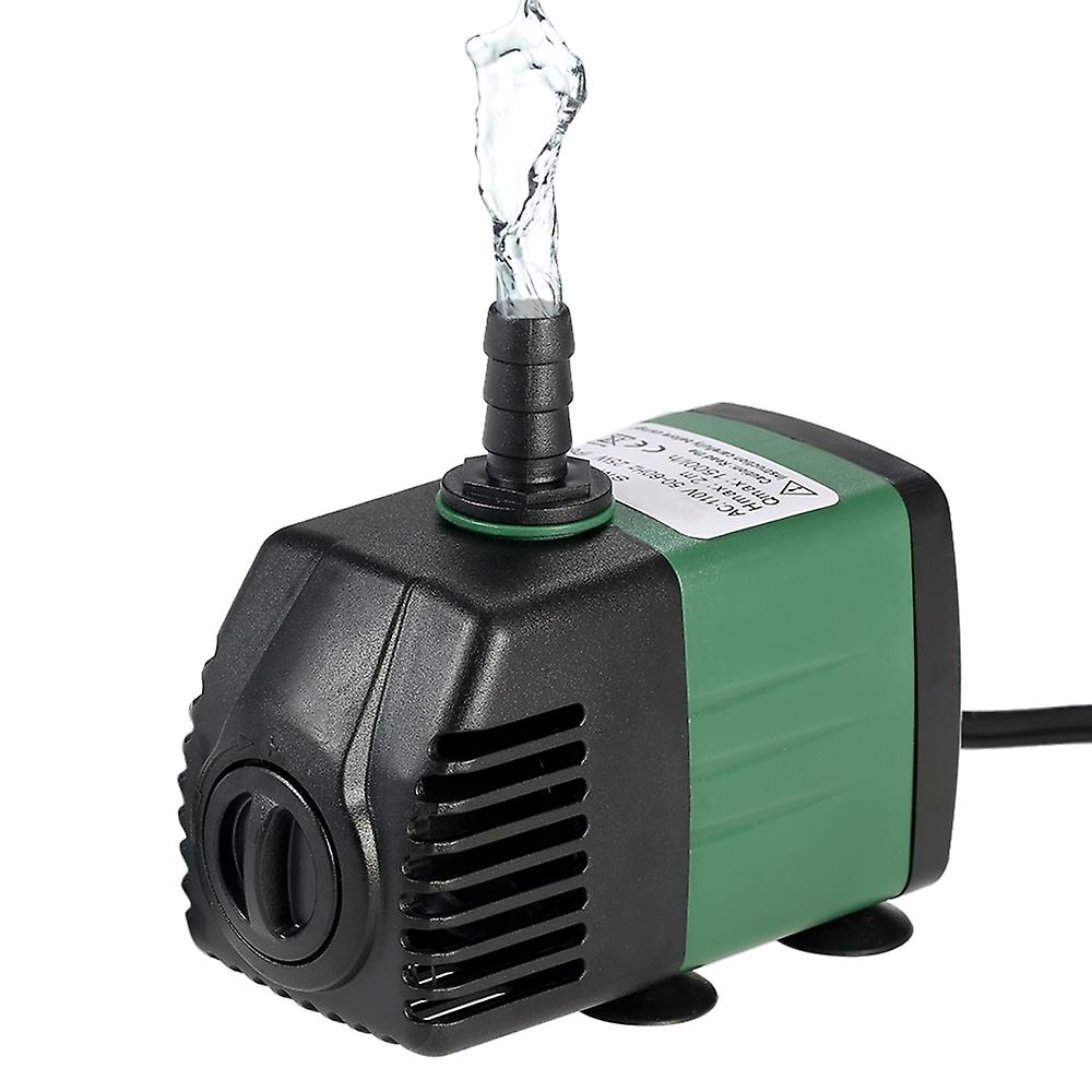 1500l/h 25w Submersible Water Pump For Aquarium Tabletop Fountains Pond Water Gardens And Hydroponic Systems With 2 Nozzles Ac110v