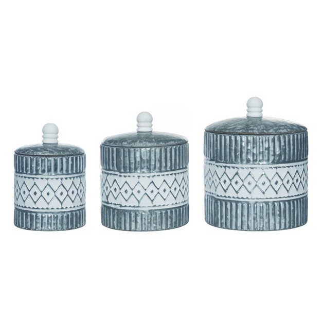 Transpac Metal 9 5 In Multicolor Spring Nesting Containers Set Of 3