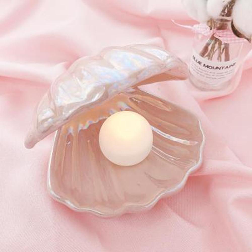 Shell Night Light Bedroom Bedside Pearl Lamp Desktop Ornament