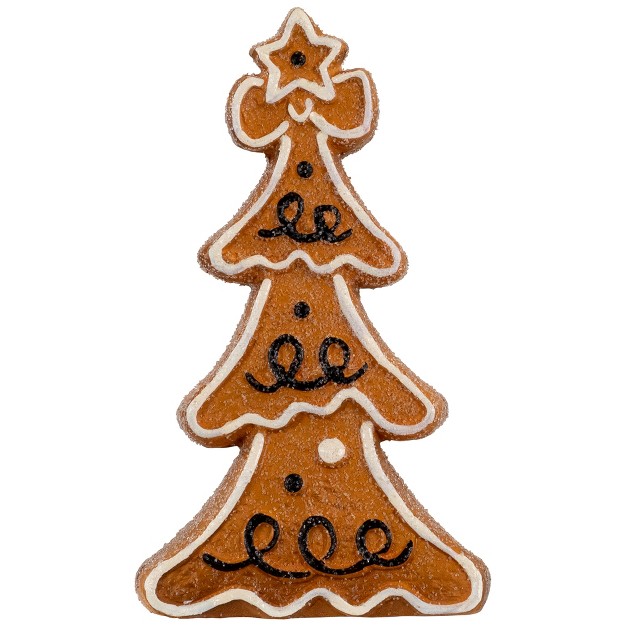 Frosted Gingerbread Christmas Tree Figurine