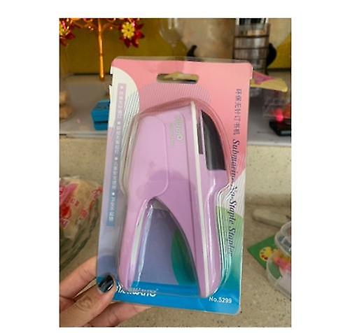 Non-staple Stapler Stapling Machine Mini Cute Book Stapleless Stapler Paper