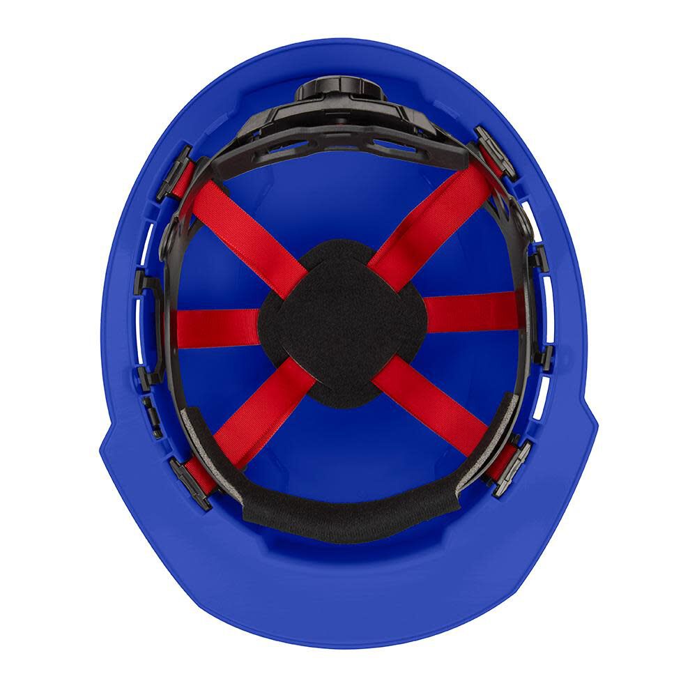 MW Blue Front Brim Vented Hard Hat with 6pt Ratcheting Suspension Type 1 Class C 48-73-1224 from MW