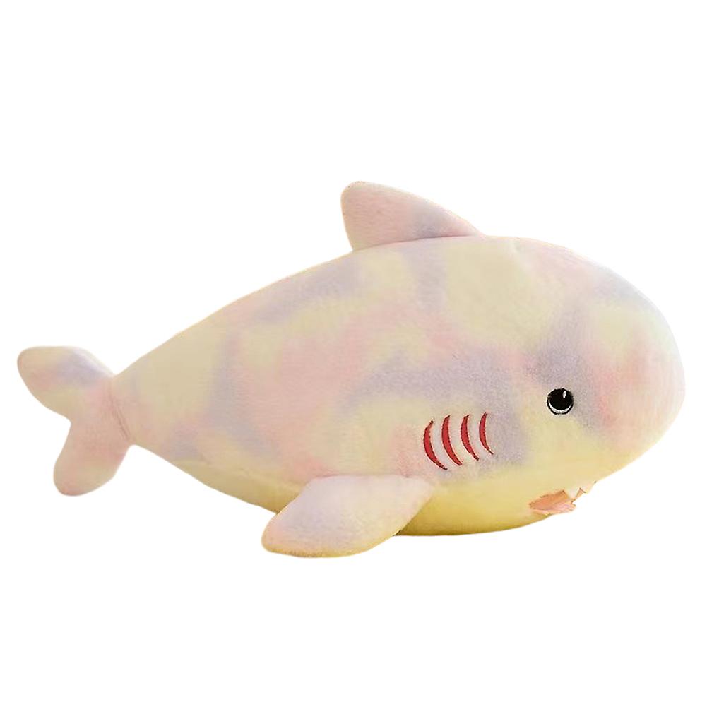 Cartoon Shark Throw Pillow Plush Cute Shark Animal Stuffed Toy Soft Hugging Toy Plush Sleeping Pillow Bed Sofa Back Cushion Green 65cm