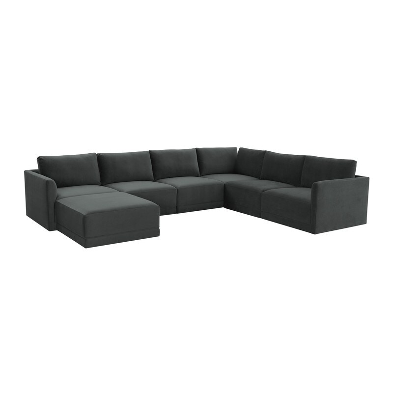 Willow Modular 7 Piece Large Chaise Sectional