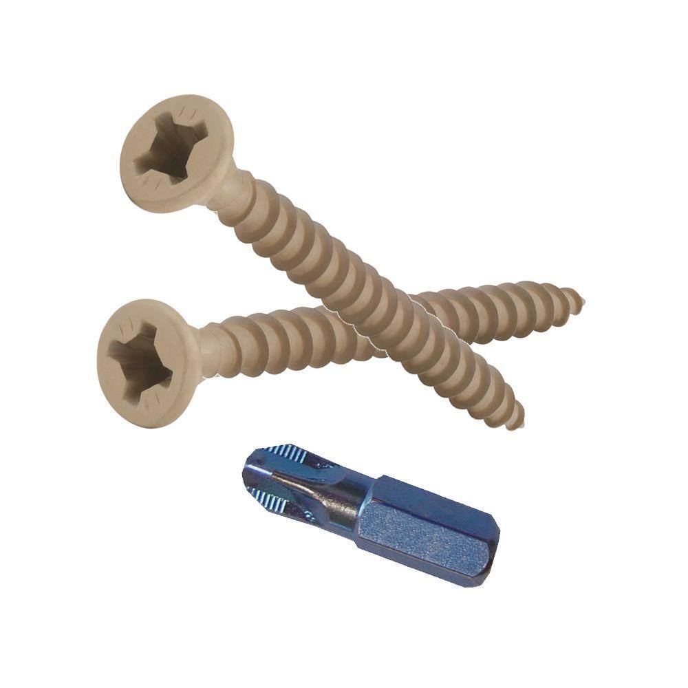 Phillips II Plus #9 2 in. Phillips-Square Flat-Head Wood Deck Screws (5 lb.-Pack) 55200.0