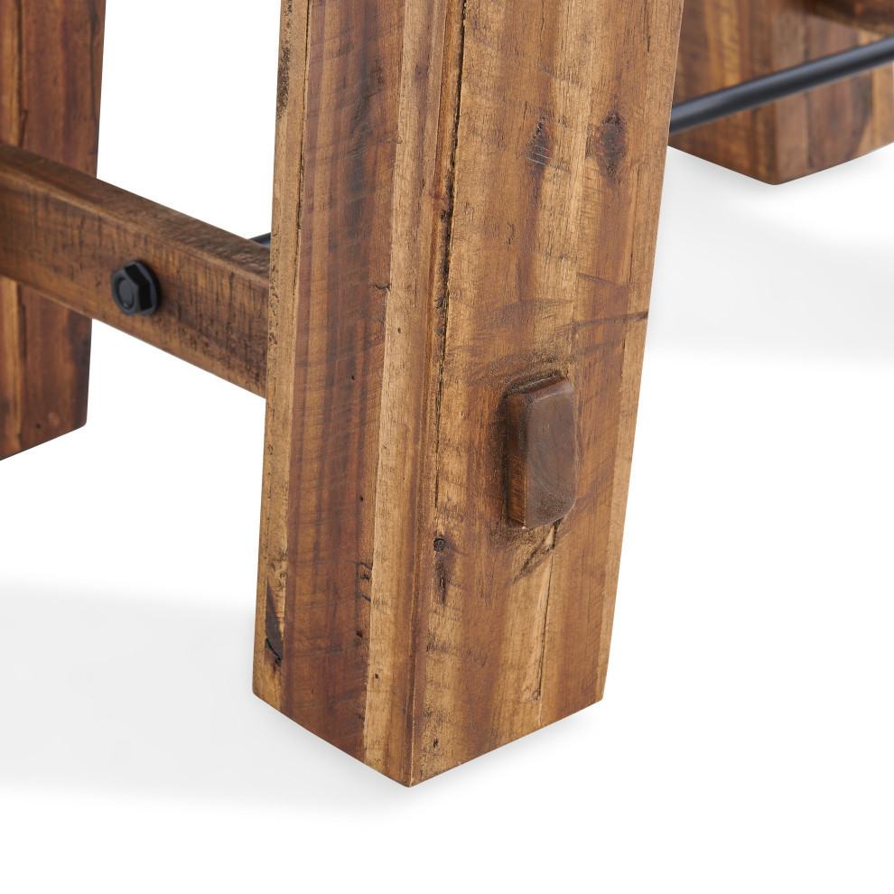 Durango 27 quotW Industrial Wood End Table   Rustic   Side Tables And End Tables   by Bolton Furniture  Inc.  Houzz