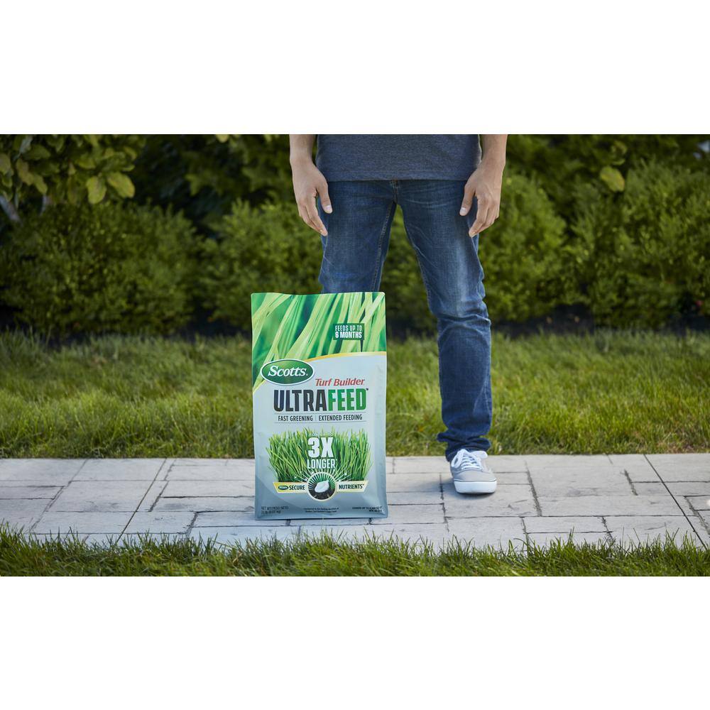 Scotts Turf Builder 20 lbs. Covers Up to 8889 sq. ft. Ultrafeed Lawn Fertilizer for Fast Greening and Extended Feeding 27005-1