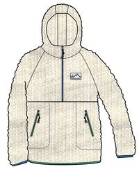 Maine 2.0 1/2 Zip Recycled Sherpa Fleece - Oatmeal